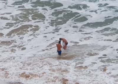 Swimming along the Great Ocean Road