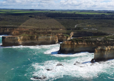 View for flight with 12 Apostles Helicopters