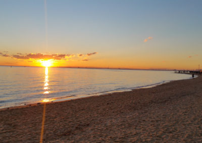 Sunset Brighton Beach