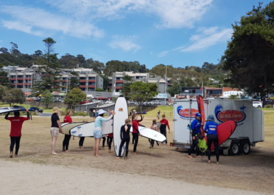 Surf lesson at Lorne