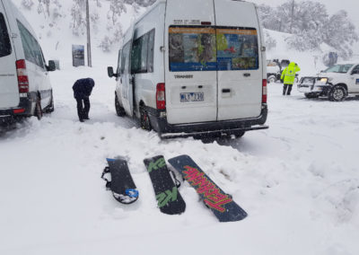 Getting ready for a day on the snow Mt Buller