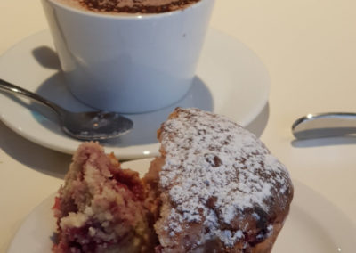 Coffe and muffins at Mt Buller