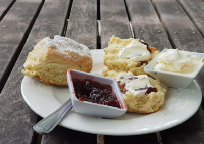 scones at Lavandula farm