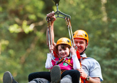 Tandem flight between trees