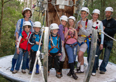 Group Photo on platform Otway Fly