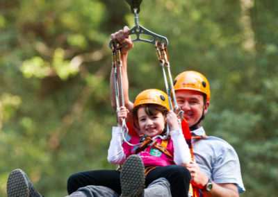 Tadem jump at the Otway Fly Adventure