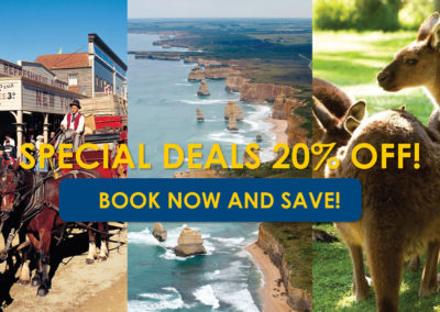 20 % discount tours Melbourne