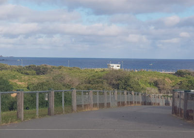 walkway to beach at Penguin Parade