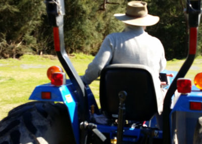 Tractor at Rayner's Orchard