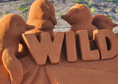 Sand display at Penguin parade