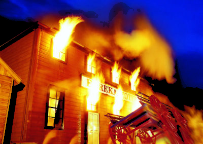Fire show Sovereign hill