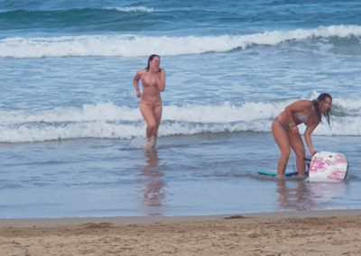 Having fun in the water at Lorne
