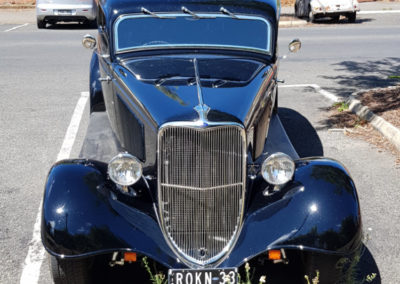 Vintage car parked in Dayelsford