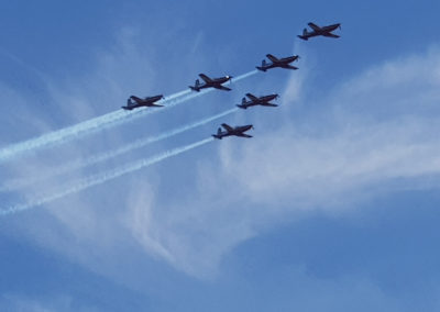 Air display in Melbourne skies