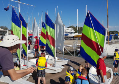 Sailing lesson for kids