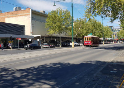 Tram main road in Bendigo