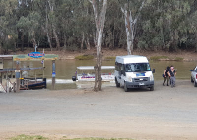 Around And About bus parked at Echuca