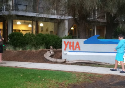 YHA entrance Apollo Bay