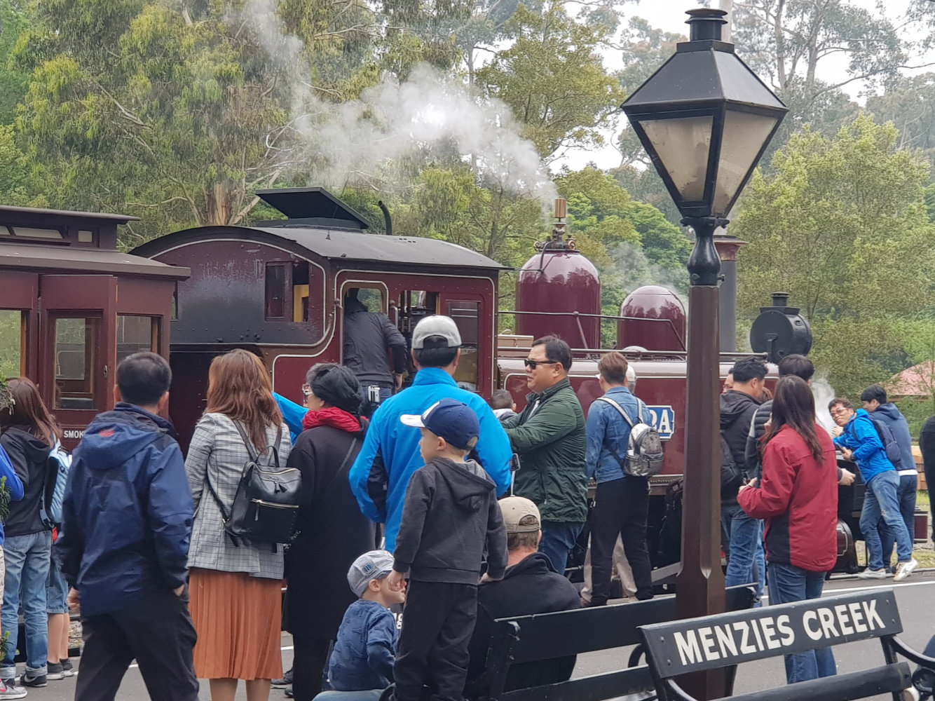Steam train in Victoria